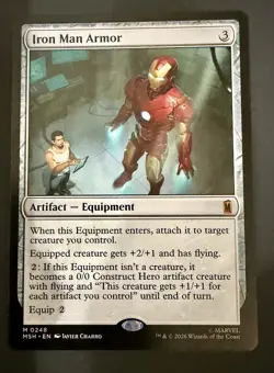 MTG Iron Man Armor Marvel Super Heroes Extended Art Mythic - Image 3
