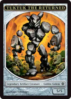 1x Tuktuk the Returned Token MTG - Rise of the Eldrazi - Moderate Play - Image 1