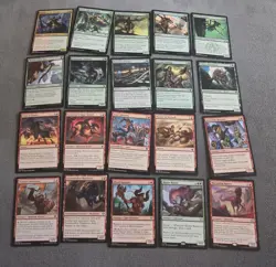 Mtg Lot Of 20 Red Green With Rares - Image 1