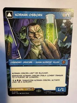 Norman Osborn Green Goblin Regular Borderless 0220 MTG Marvel’s Spider‑Man NP - Image 1
