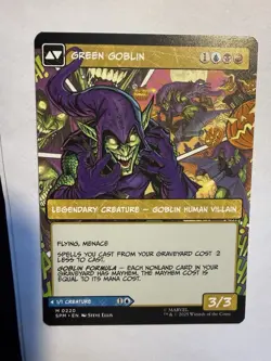 Norman Osborn Green Goblin Regular Borderless 0220 MTG Marvel’s Spider‑Man NP - Image 2