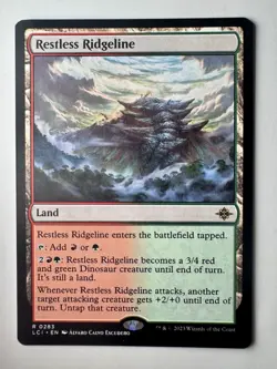 X 1 MTG Restless Ridgeline #0283-The Lost Caverns of Ixalan Regular NM - Image 1