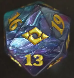 Life Counters / Spindowns Modern Horizons 2 32mm Oversized Spindown Dice (Marble - Image 1