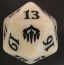Life Counters / Spindowns War of the Spark 22mm Spindown Dice (White) Magic MTG - Image 1
