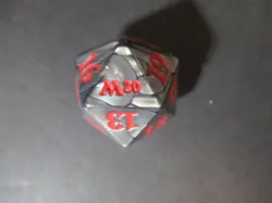 Life Counters / Spindowns M20 Oversized 32 mm Spindown Dice (Dark Gray) Magic MT - Image 1