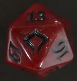 Life Counters / Spindowns Hour of Devastation 22mm Spindown Dice (Red) Magic MTG - Image 1