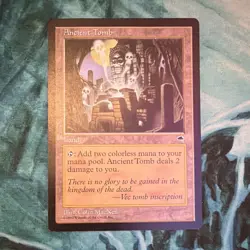 Wizards of the Coast MTG Ancient Tomb Tempest 1997 Regular Land Colorless EN - Image 1