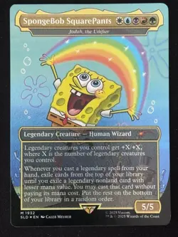 1x MTG SpongeBob SquarePants - Jodah, the Unifier (Rainbow Foil) - (SLD) #1932 - Image 1