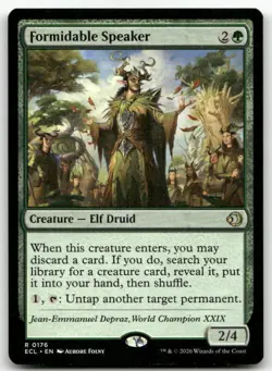 Formidable Speaker #176 (NM) Lorwyn Eclipsed ECL Magic MTG - Image 1