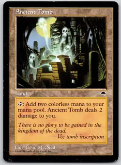 Ancient Tomb 315 Uncommon Tempest Magic: The Gathering Lightly Played - Image 1