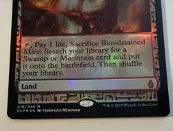 MTG Magic The Gathering BLOODSTAINED MIRE ZENDIKAR EXPEDITIONS FOIL GORGEOUS! - Image 4