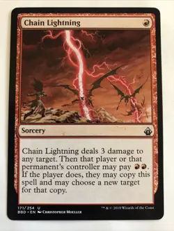 MTG Battlebond Chain Lightning 171/254 LP - Image 1