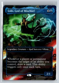LOKI, GOD OF MISCHIEF (BORDERLESS) 343 MARVEL SUPER HEROES FOIL - Image 1