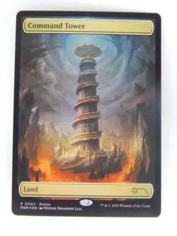 Magic the Gathering TCG - 2025 WPN Promo 0002 Land - COMMAND TOWER - Image 1