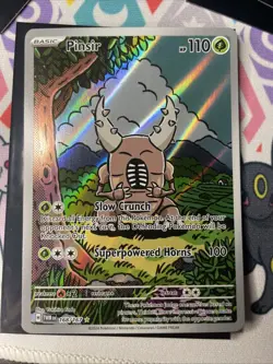 Pokemon TCG Pinsir Twilight Masquerade Holo Card Illustration Rare 168/167 - Image 1