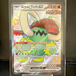 Great Tusk ex 072 Sv: Scarlet & Violet Promo Cards Shiny Pokemon TCG - Image 1