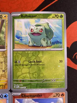 Pokemon 151 COSTCO TIN PROMO SET - Cosmos Holos - 4 Card Set NM - Image 3