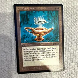 Wizards of the Coast MTG Aladdin's Lamp Arabian Nights Regular Rare - Image 1