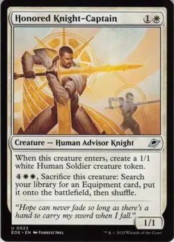 x2 Honored Knight-Captain U Edge of Eternities 22 NM MTG - Image 1