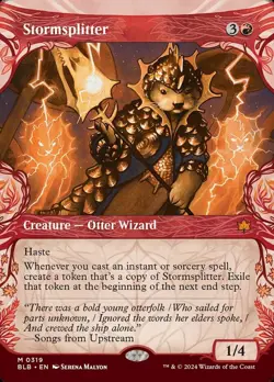 [1x] Stormsplitter - Showcase Near Mint, English Bloomburrow MTG Magic - Image 1