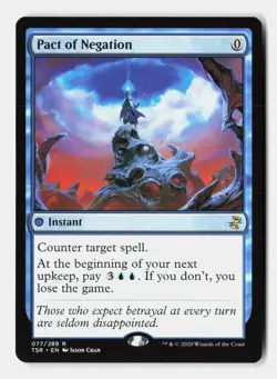 Pact of Negation 77 Rare Time Spiral: Remastered Magic: The Gathering Near Mint - Image 1