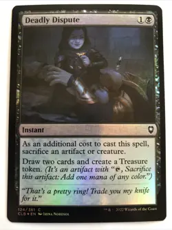 MTG Commander Legends Baldur's Gate Deadly Dispute Foil 124/361 LP - Image 1