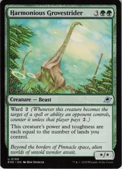 x2 Harmonious Grovestrider U Edge of Eternities 189 NM MTG - Image 1