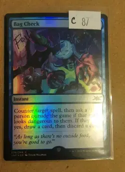 Bag Check - 36 - FOIL - UNF - NM - MTG Magic the Gathering - Image 1