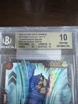 BGS 10 Pristine Jozu OP02-008 Championship 2023 Prize English One Piece Card - Image 5