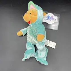 Disney Store Vintage Winnie the Pooh Fish Zodiac Pisces Bean Bag Plush Tag - Image 2