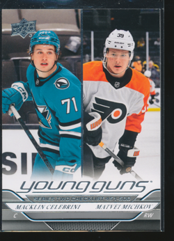 2024-25 Upper Deck Celebrini Michkov YG Young Guns Checklist #500 Rookie RC C847 - Image 1