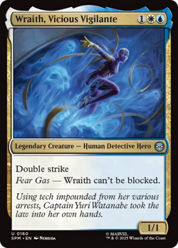 Wraith, Vicious Vigilante (FOIL) x1 - MTG Marvel's Spider-Man SPM #160 - Image 1