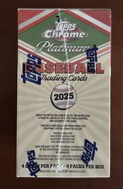 2025 Topps Chrome Platinum Baseball Blaster Box Sealed LOT OF 18 - Image 3