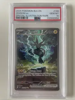 Zekrom Ex 166/086 - Black Bolt - PSA 10 - English - Image 1