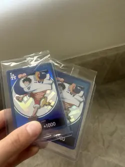 2026 ONE PIECE LOS ANGELES DODGERS MONKEY D LUFFY DON CARD PROMO 7/2/26 SEALED - Image 3