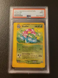 Pokemon Karte Expedition Bisaflor 67/165 Deutsch PSA 9 Mint Venusaur - Image 1