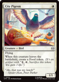 City Pigeon (FOIL) x1 - MTG Marvel's Spider-Man SPM #4 - Image 1