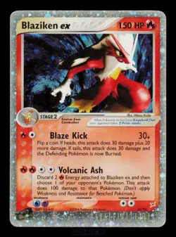 Pokemon Card Blaziken ex 89/95 Team Magma vs Team Aqua Holo Vintage LP 2004 - Image 1