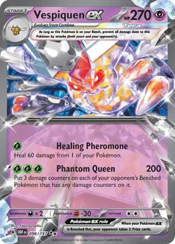Vespiquen ex EX-Card English SV03: Obsidian Flames 096/197 NM Pokemon TCG - Image 1