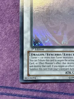 1x YUGIOH Stardust Dragon TDGS-EN040 Ghost Rare 1st Edition MP - Image 5