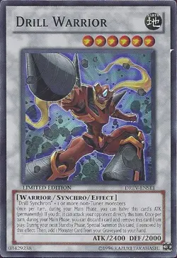 Yugioh Drill Warrior DREV-ENSE1 Super Rare Limited Edition NM - Image 1