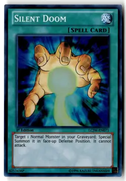Silent Doom LCJW-EN071 Super Rare Yu-Gi-Oh 1st Edition Lightly Played - Image 1