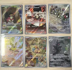 Pokemon TCG Paldea Evolved/151 6-Card Lot Full Art Holo English Yamper - Image 1