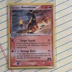 Pokemon TCG Team Magma's Houndoom 34/95 TM vs TA Unc Reg Eng St1 70HP - Image 1