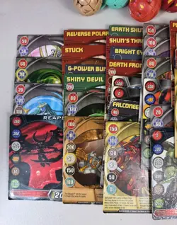 Bakugan Card Lot Lot of 49 Cards And Mixed Figures - Image 3