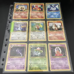 Vintage ⭐Complete Pokemon Base Set Common Uncommon Cards 1999⭐Pokemon Base set - Image 1
