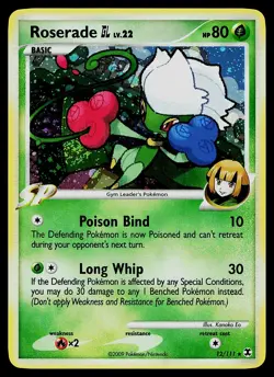 Pokemon Card - Roserade GL Rising Rivals 12/111 Holo Rare - Image 1