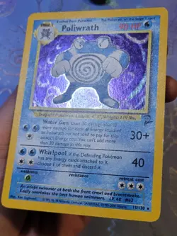 Poliwrath 15/130 Base Set 2 Rare Holo Pokemon Card VLP - Image 4