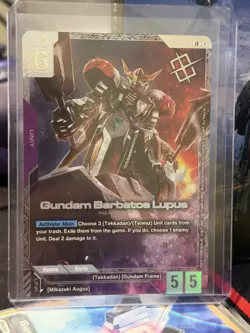 Gundam Barbatos Lupus Newtype Challenge Winner Promo Card TCG GD03-050 English - Image 1
