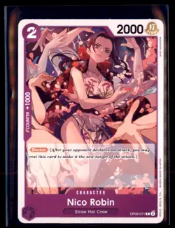 One Piece CCG Nico Robin OP09-107 Emperors in the New World 4 card lot - Image 1
